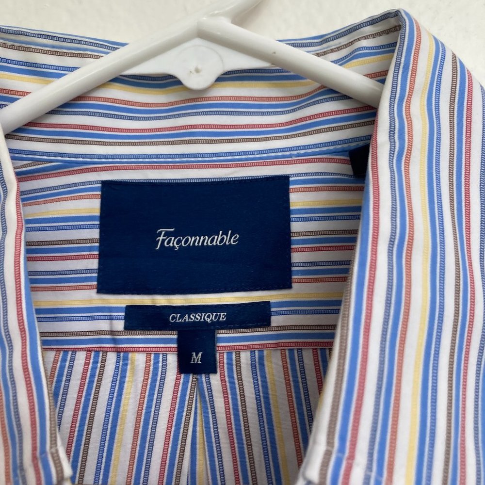 100% Cotton Faconnable Short Sleeve Shirt. Gently Used in Excellent Condition.